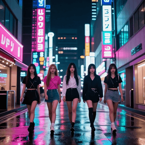 A_rain-slicked_Tokyo_street_at_midnight,_illuminated_by_flickering_neon_signs_in_magenta_and_cyan,_reflecting_on_wet_asphalt_asphalt