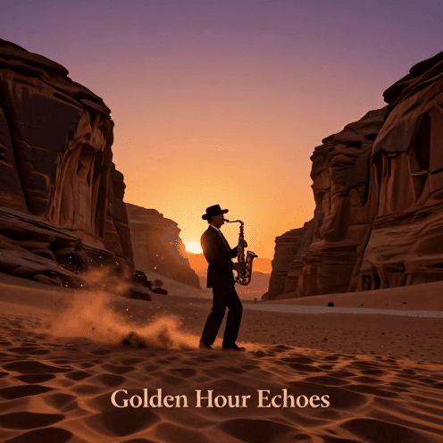 A_solitary_saxophone_player_standing_on_a_red_sandstone_cliff_edge_at_sunset,_overlooking_a_vast_desert_canyon_own_echoing_acoustics