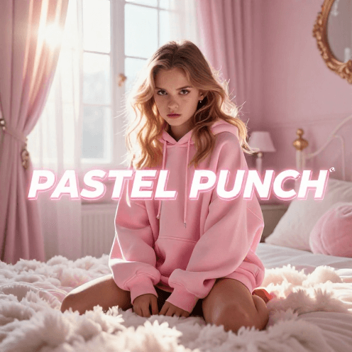 A_soft,_pastel-colored_bedroom_sanctuary_during_a_golden_morning,_contrasting_with_a_heavy_bass-driven_track