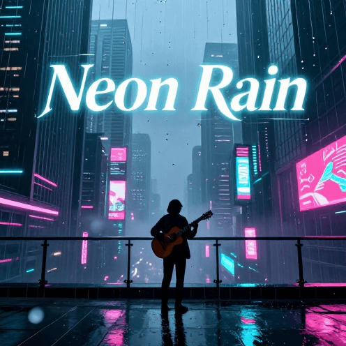 A_lonely_guitarist_on_a_high-rise_balcony_overlooking_a_neon-lit_cyberpunk_city_during_a_heavy_rainstorm
