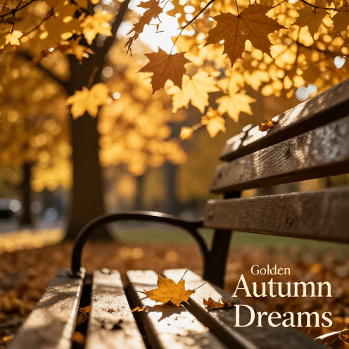An_autumn_afternoon_in_a_park,_golden_light_filtering_through_falling_leaves