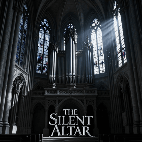 A_desolate_Gothic_cathedral_at_midnight,_moonlight_streaming_through_stained_glass,_casting_deep_shadows_over_a_silent_altar_altar