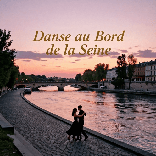 A_golden_hour_stroll_along_the_Seine_riverbanks,_capturing_the_nostalgic_longing_of_a_vintage_European_street