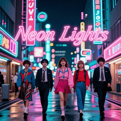 A_midnight_stroll_through_Shinjuku's_neon-drenched_streets,_reflecting_on_wet_asphalt