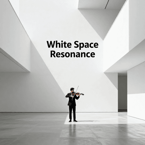 A_solo_violinist_performing_in_a_minimalist_modern_art_gallery,_stark_shadows_cast_by_high-ceilinged_white_walls