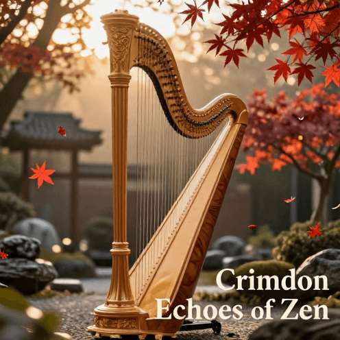 A_solitary_harpist_playing_amidst_a_falling_rain_of_crimson_maple_leaves_in_a_Zen_garden_during_a_golden_autumn_afternoon