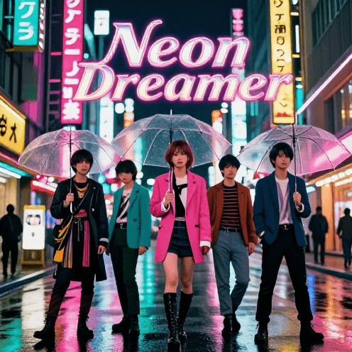 A_nostalgic_80s_Tokyo_night_street,_rain-soaked_asphalt_reflecting_glowing_neon_signs_in_magenta_and_teal_teal
