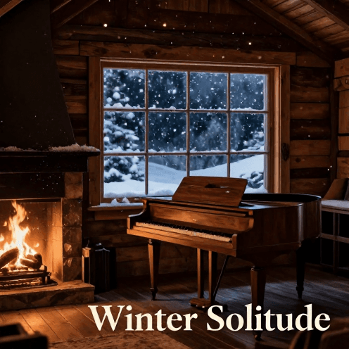 A_lone_harpsichord_in_a_secluded_snowy_cabin,_firelight_dancing_on_the_walls