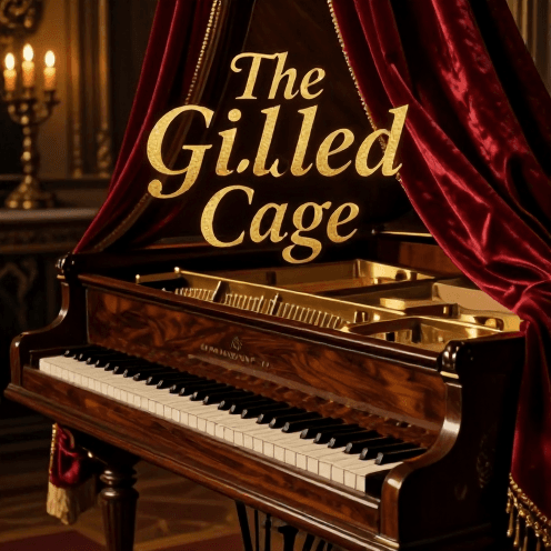 An_intimate_candlelit_aristocratic_chamber,_bathed_in_warm_flickering_own_light_and_elegant_shadows,_where_a_harpsichord_is_positioned_center-stage