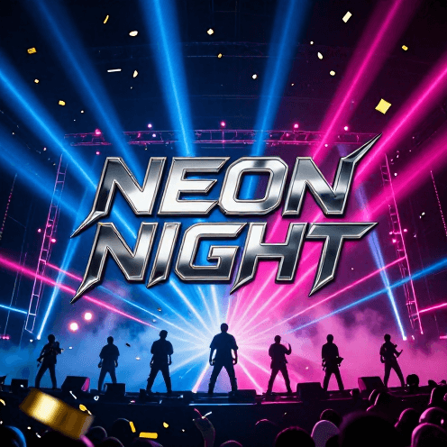 A_high-octane_neon_stadium_stage_during_a_midnight_peak,_with_electric_blue_and_magenta_laser_beams_slicing_through_a_haze_of_gold_confetti_falling_like_rain