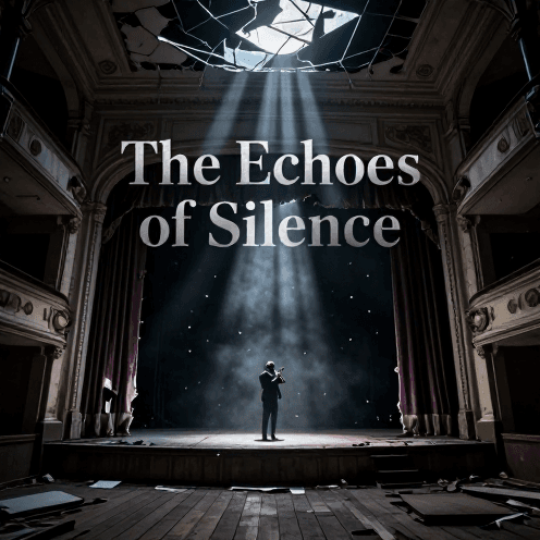 A_solitary_oboe_player_stands_center_stage_in_a_decaying,_moonlit_grand_theater