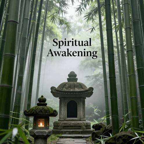 A_secluded_mountain_temple_shrine_nestled_within_a_bamboo_forest_shrouded_in_early_morning_mist