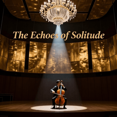 A_solitary_cello_player_in_a_grand_European_concert_hall_under_the_dim_light_of_sparkling_crystal_chandeliers