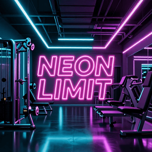 A_futuristic,_high-tech_fitness_center_at_midnight,_bathed_in_cool_cyan_and_magenta_neon_lights_reflecting_off_sleek_chrome_equipment