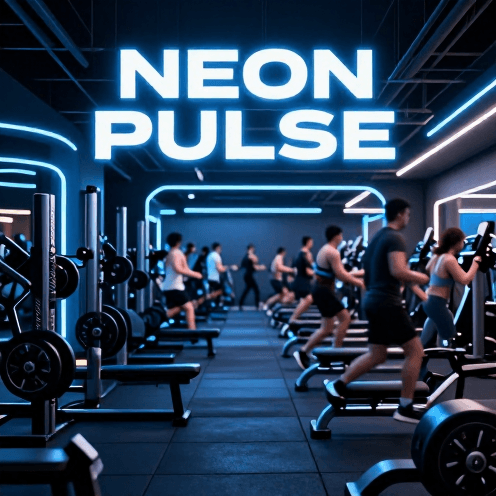 A_high-tech_futuristic_gym_at_midnight,_neon_lights_reflecting_on_polished_floors