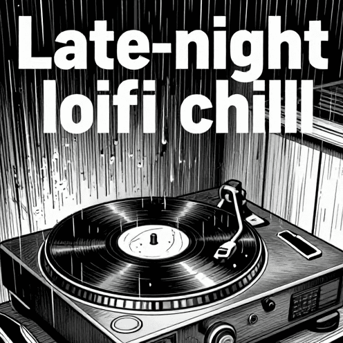 Late-night Lo-fi Chill, Blending Rainy