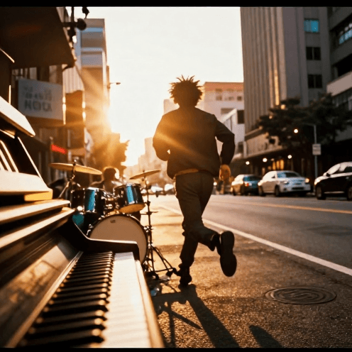 High-energy J-Pop Rock With Cascading