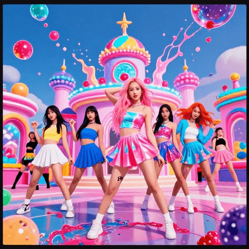 High-energy K-Pop Bubblegum Pop With