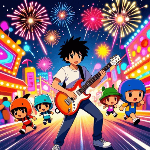 Energetic Japanese Disco With Funky