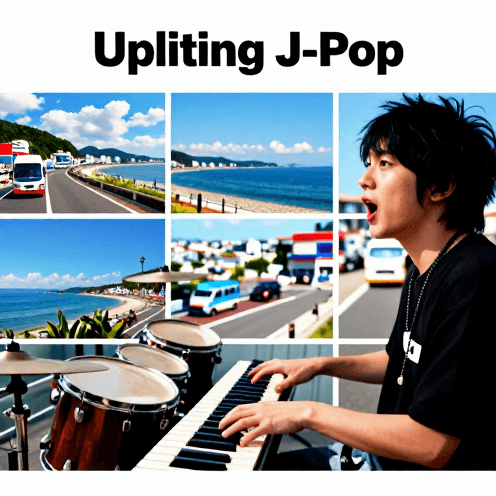Uplifting J-Pop With Driving Piano