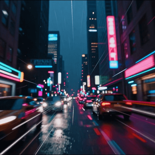 Cinematic Cyberpunk Synthwave With Pulsing
