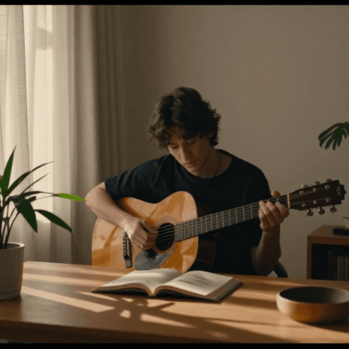 Warm Acoustic Guitar Fingerpicking With