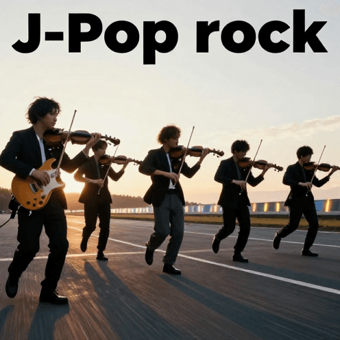 High-energy J-Pop Rock With Driving