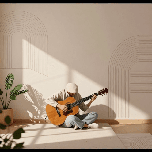 Warm Acoustic Guitar Fingerpicking With