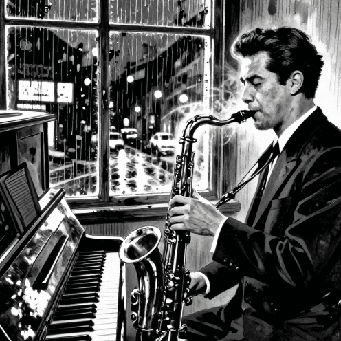 A Nostalgic Vintage Jazz Quartet