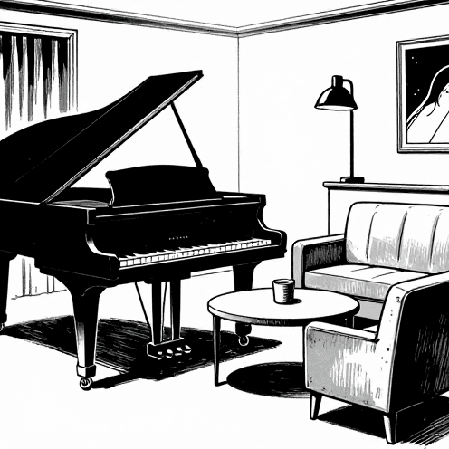 A High-contrast B&W Manga Page