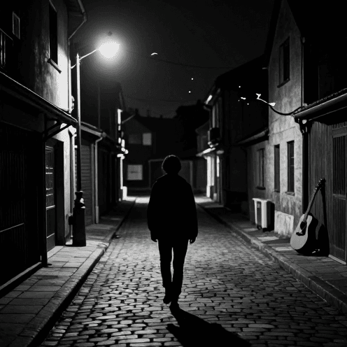 A Moody, High-contrast B&W Manga