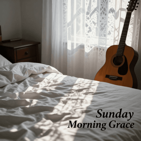 A_lazy_Sunday_morning_in_bed,_sunlight_filtering_through_sheer_curtains