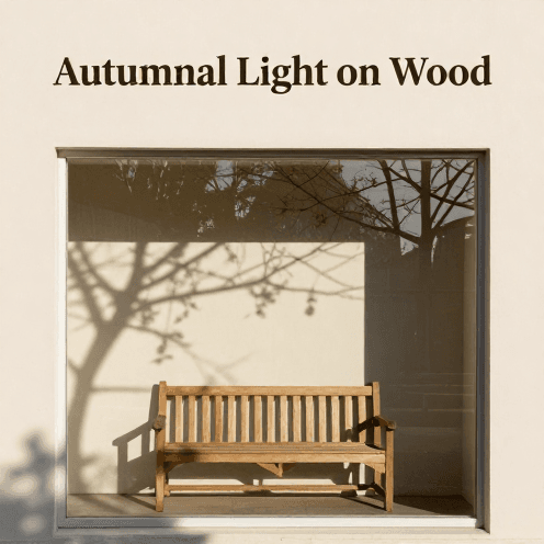 Autumnal Light on Wood