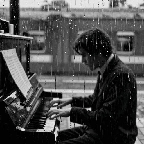 A Melancholic Black-and-white Cinematic B-roll