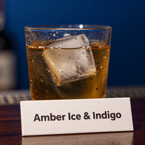 Amber Ice & Indigo