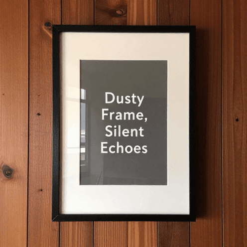 Dusty Frame, Silent Echoes