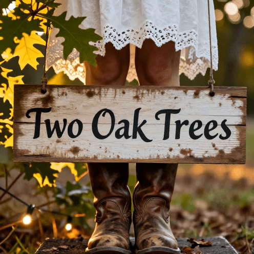 Two Oak Trees