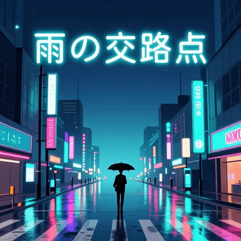 雨の交差点 (Rainy Crosswalk)