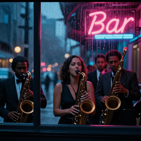 A Spirited Dixieland Jazz Ensemble