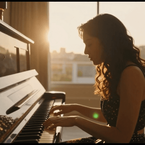 An Upbeat, Rhythmic Piano-driven Pop
