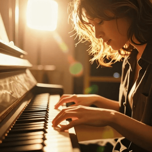 Upbeat, Rhythmic Piano Pop With